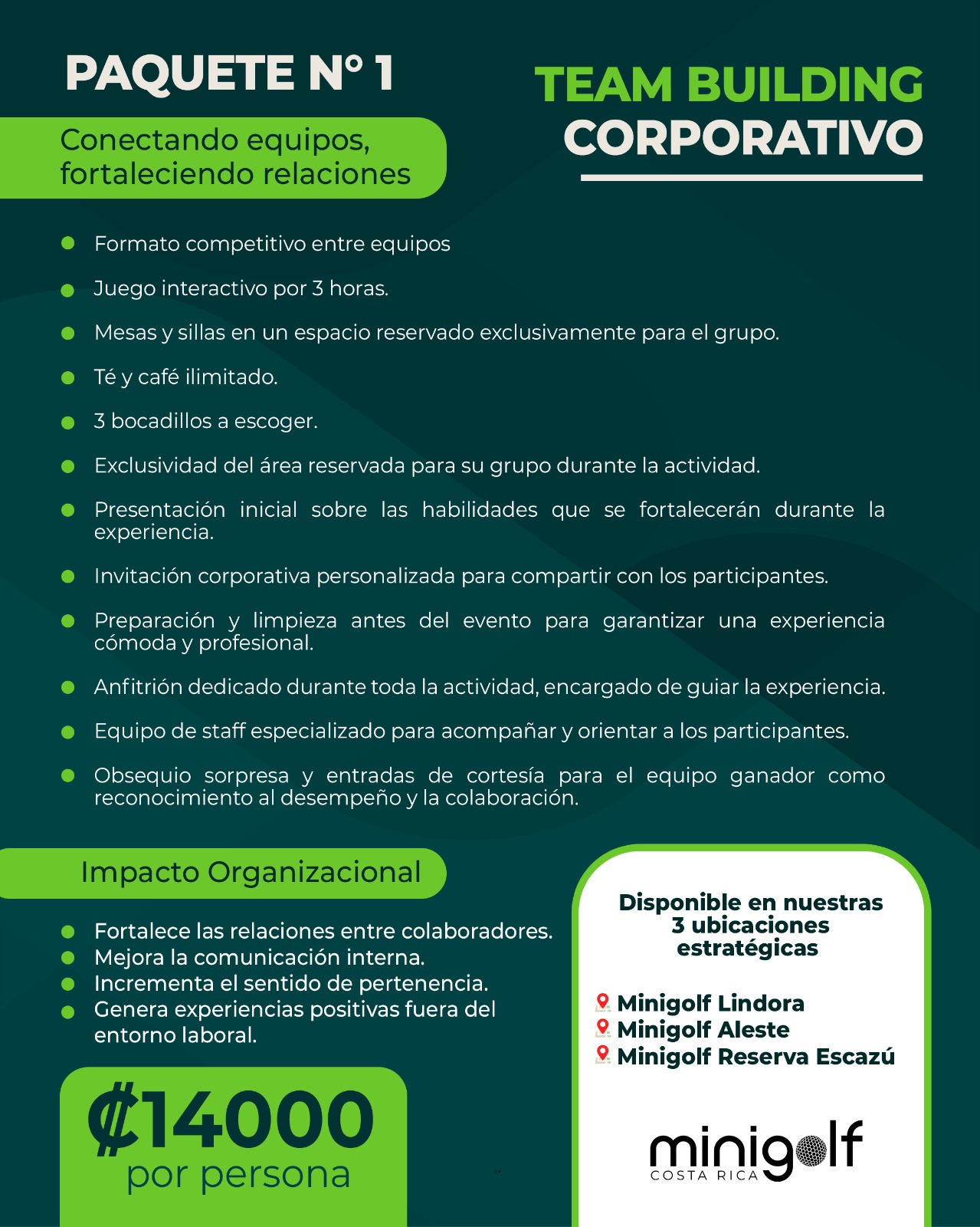 Adultos & Team Building - Paquete 2