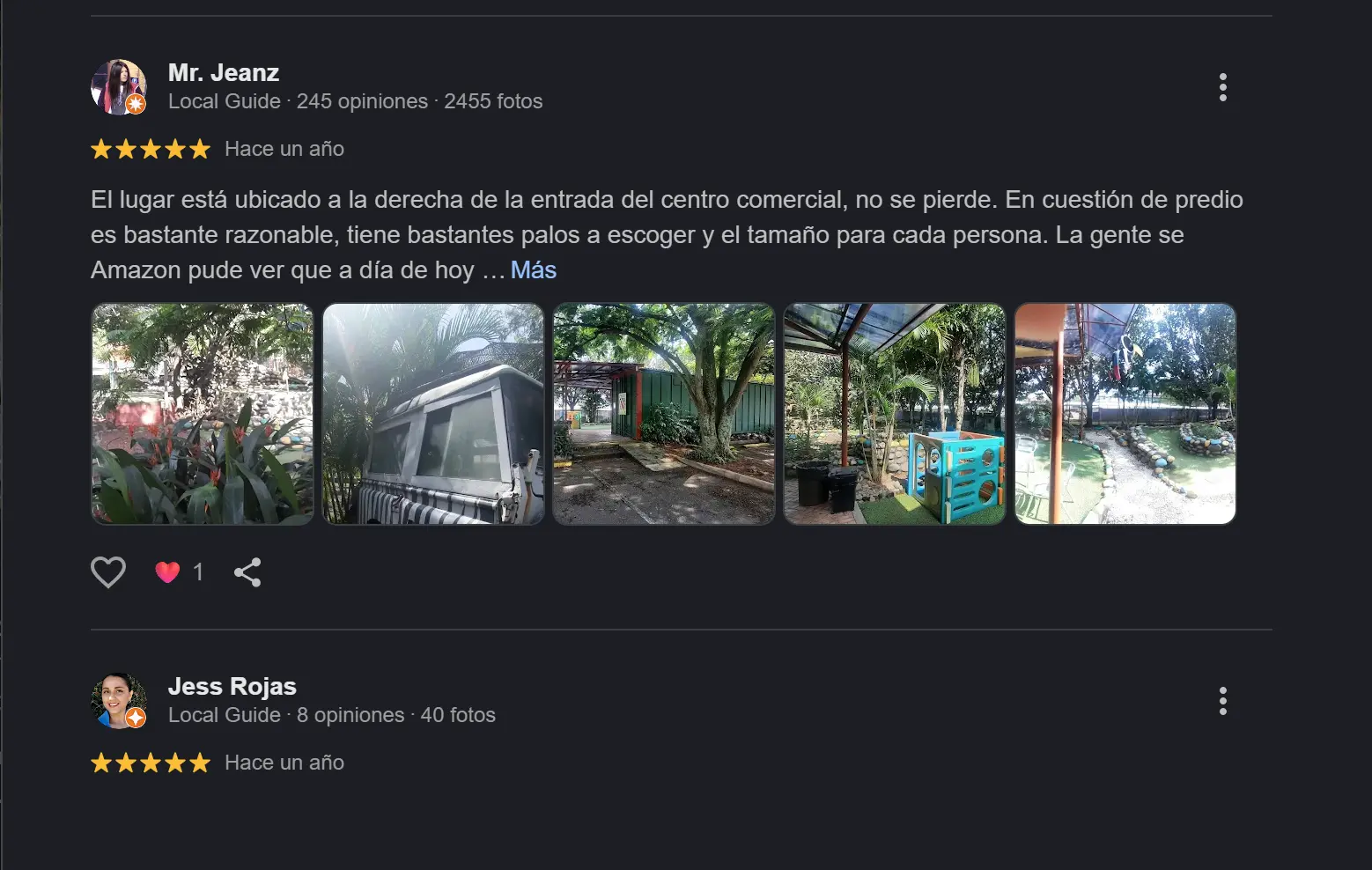 Reseña cliente